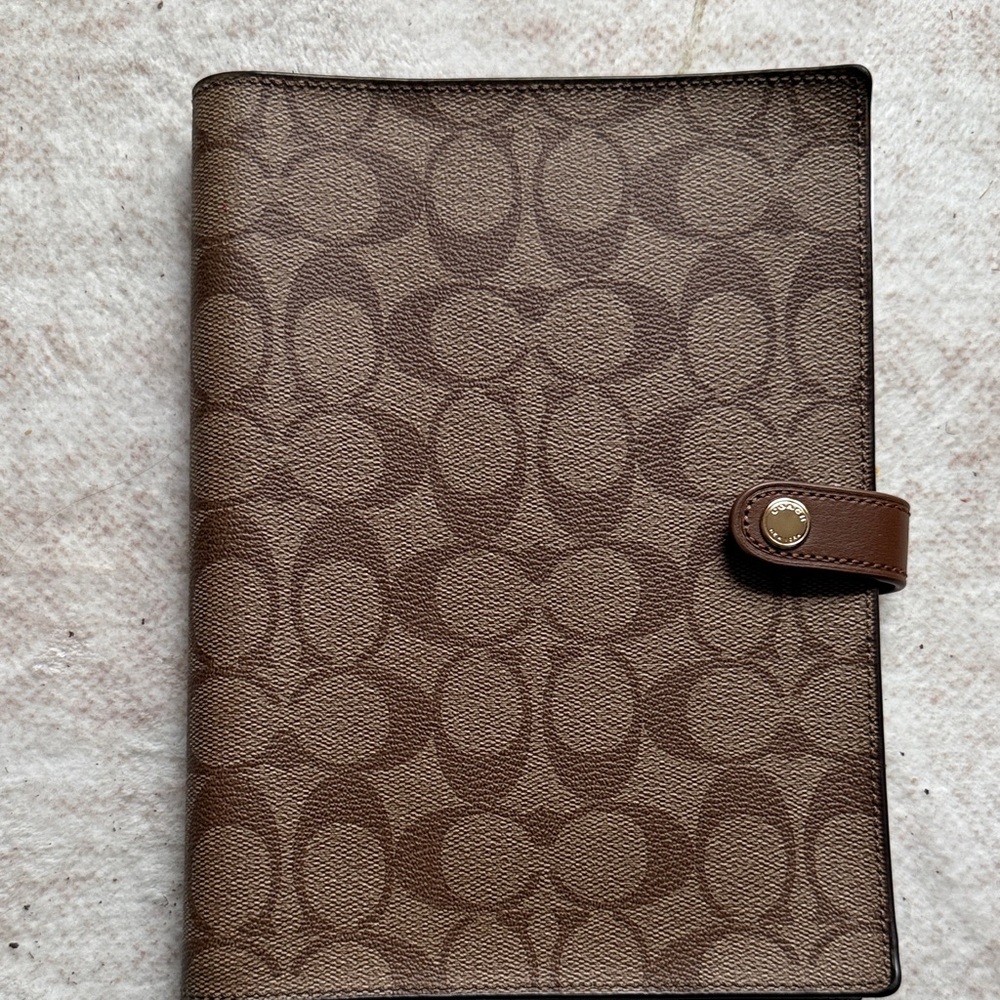Coach Tan Signature Journal